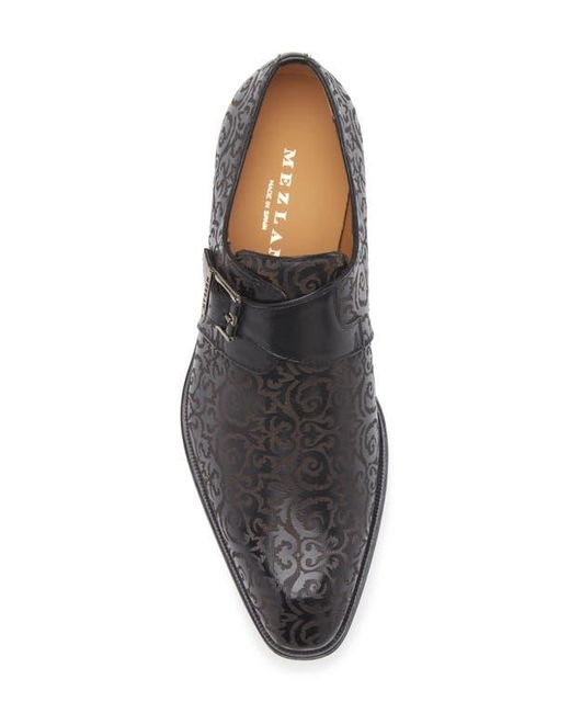 Mezlan Black Soria Monk Strap Loafer for men