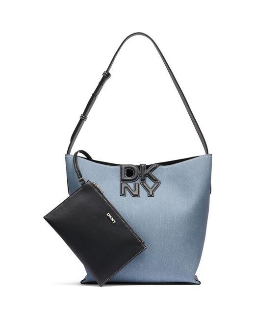 DKNY Blue Nicole Bucket Bag