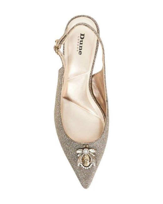 Dune Multicolor Context Pointed Toe Slingback Pump