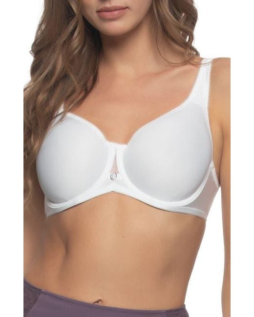 Felina White Celestial Full Coverage Underwire Bra