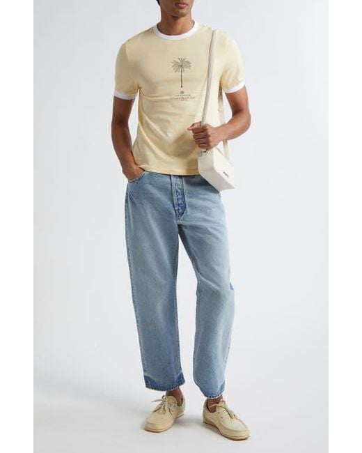Jacquemus Le T-Shirt Venice Graphic Ringer T-Shirt in