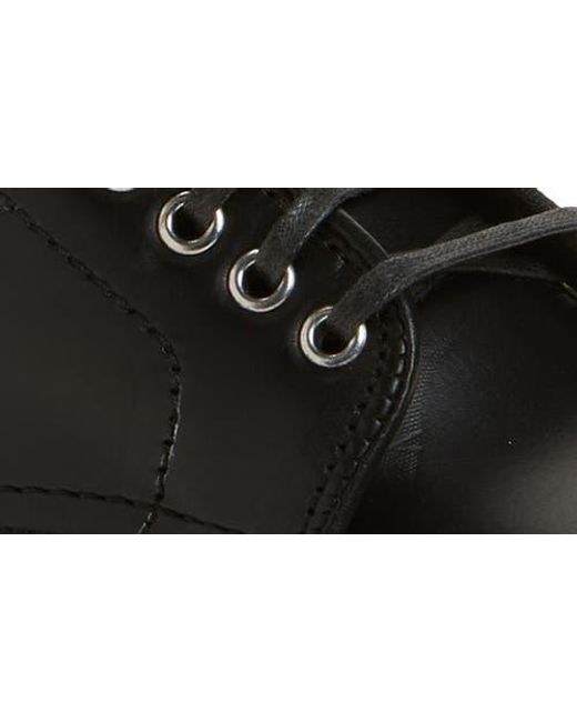 Alden Black Plain Toe Lace-Up Boot for men