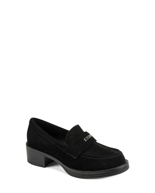 DKNY Black Civelli Platform Loafer