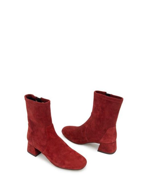 Gentle Souls Red Elbert Block Heel Bootie