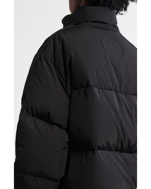 Acne Black Sprayed Print Down Puffer Jacket for men