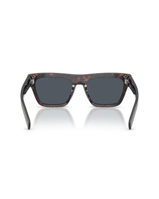 Prada Black 55Mm Rectangular Sunglasses for men