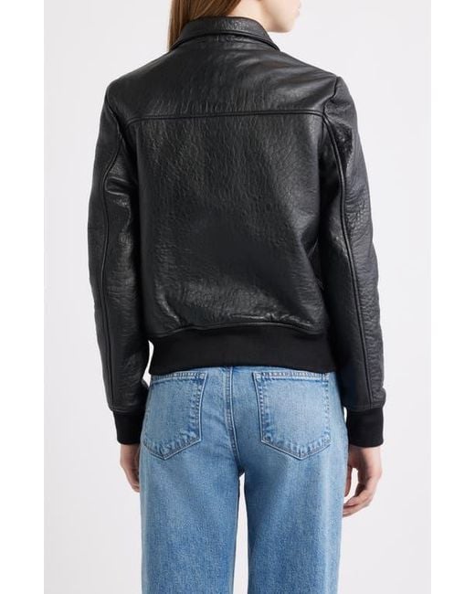 Schott Nyc Black Leather Flight Jacket