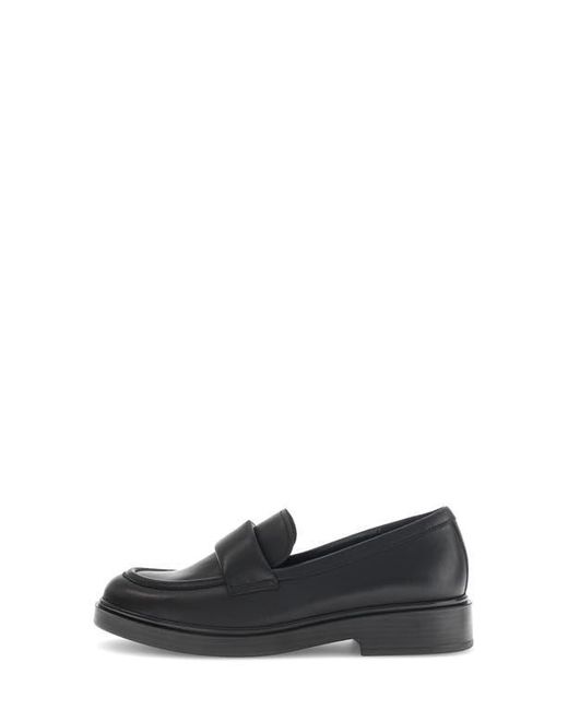 Gabor Black Leather Loafer