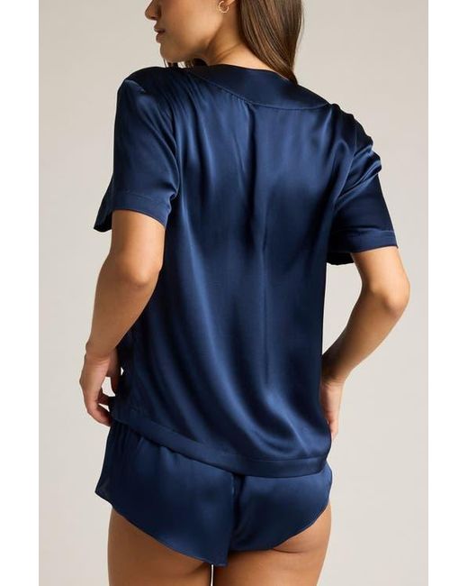Negative Underwear Blue Eclipse Washable Silk V-Top