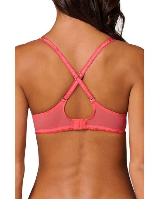 Simone Perele Red Allure Sheer Plunge Full Coverage Underwire Bra