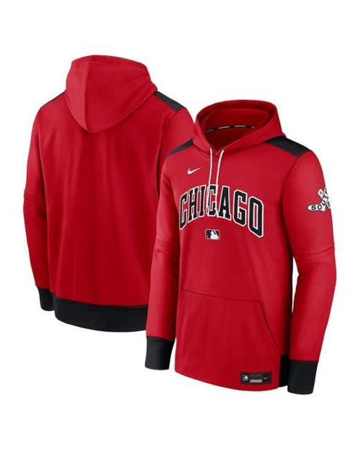 Nike Red Chicago Sox 2025 City Connect Authentic Collection Performance Pullover Hoodie for men