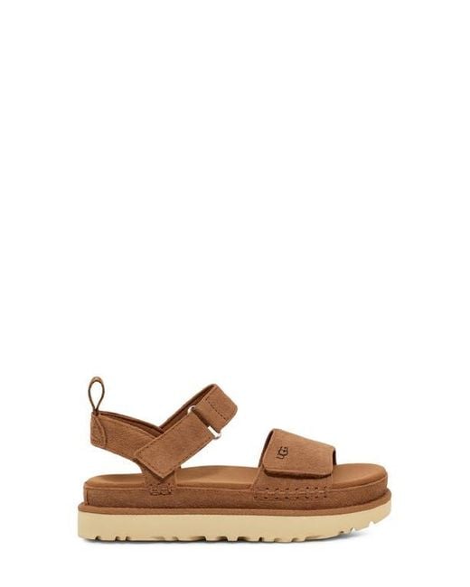 Ugg Brown Goldenstar Platform Sandal