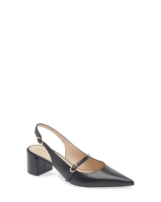 Stuart Weitzman Black Emilia Mj Slingback Pump