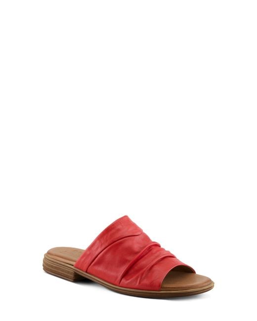 Spring Step Red Jaleel Slide Sandal