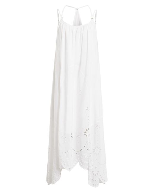 AllSaints White Areena Embroidered Sundress