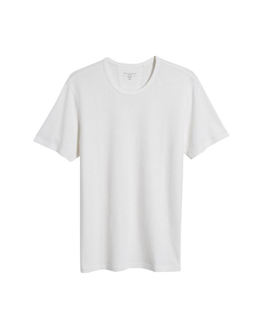 Daniel Buchler White Linen & Cotton Pajama T-shirt for men