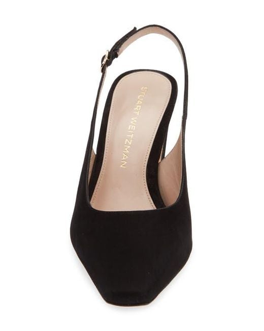 Stuart Weitzman Black Stassi Slingback Pump