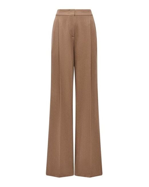 Another Tomorrow Natural Pleated Trouser