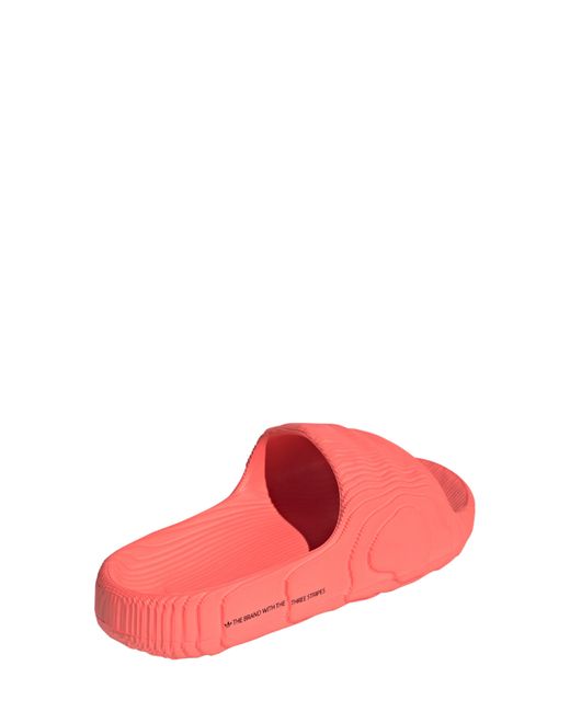 Adidas Red Adilette 22 Slide Sandal
