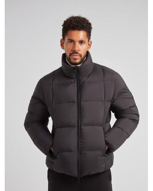 Jacket Gray Cloud Long Sleeve Puffer Racer Jacket for men