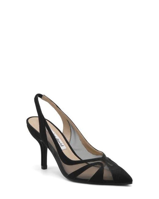 Charles David Black Global Slingback Pointed Toe Pump