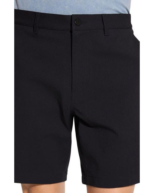 Theory Blue Standard Flat Front Shorts for men