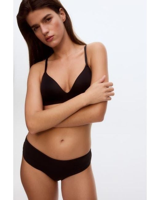 H&M Black 2-Pack Microfibre Non-Wired Bras