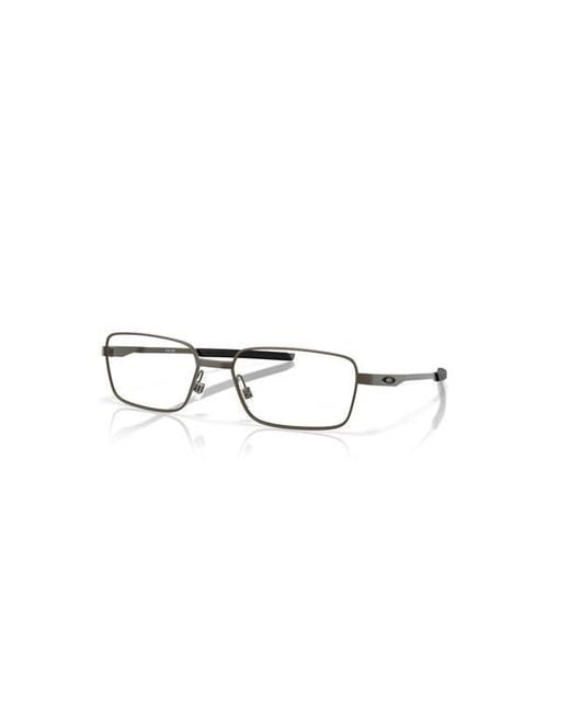 Oakley Gray 57Mm Rectangle Optical Glasses for men