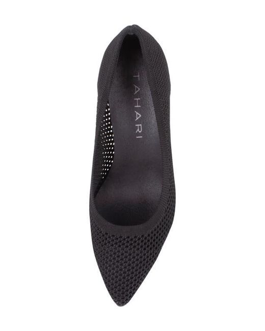 Tahari Black Everest Pointed Toe Pump