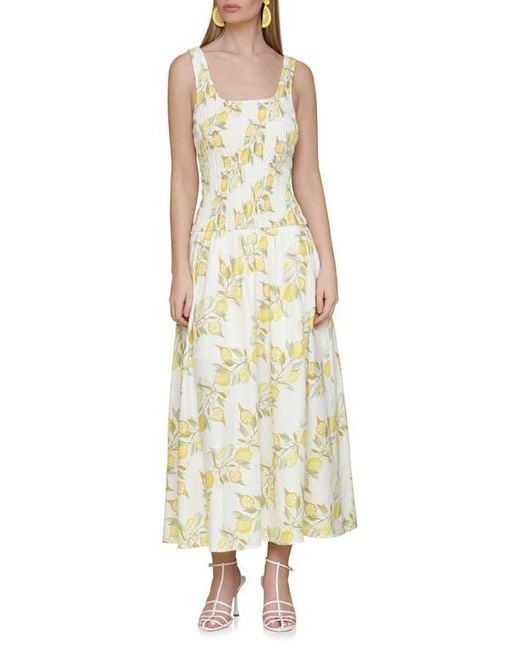Avec Les Filles Women's White Smocked Sleeveless Fit & Flare Maxi Dress -  www.ice4pros.com.br