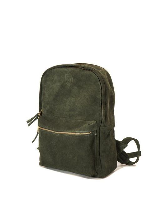 SABANDIJA Green Duke Suede Backpack
