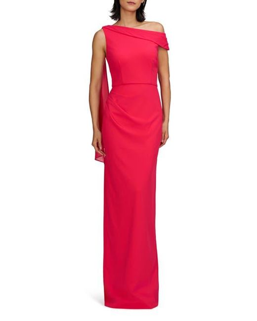 JS Collections Red Selene Sleeveless Column Gown