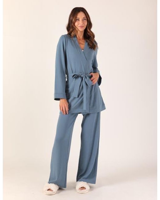 Softflex Blue Cloud Fleece Robe