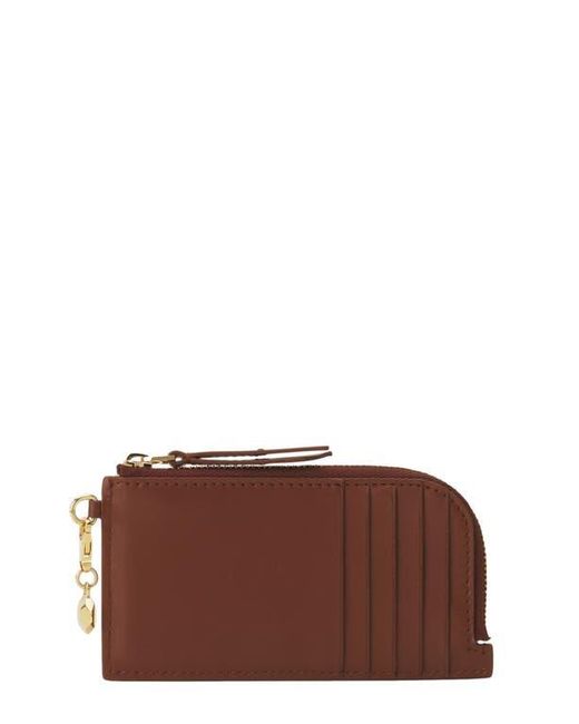 Lanvin Brown Catch By Leather Cardholder