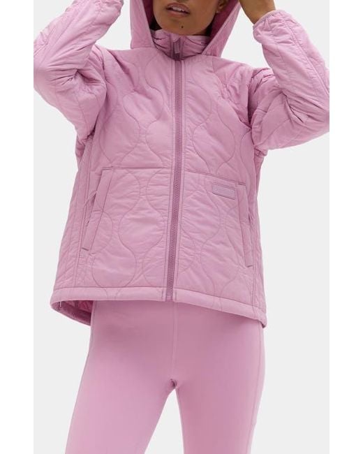 Halfdays Women's Purple Bessie Water Resistant Packable Quilted