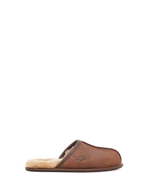 Ugg Brown ugg(r) Genuine Shearling Scuff Slipper for men