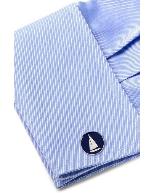 Cufflinks Inc. Blue Sailboat Cuff Links for men