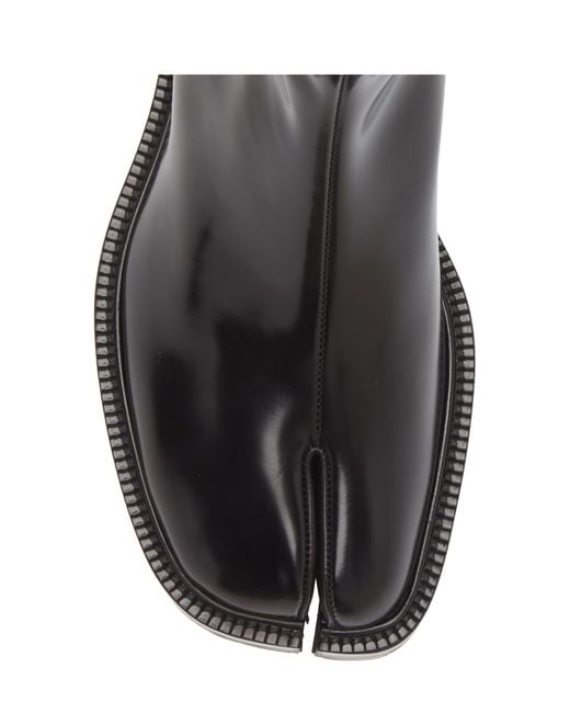 Maison Margiela Black Tabi Lug Sole Chelsea Boot for men