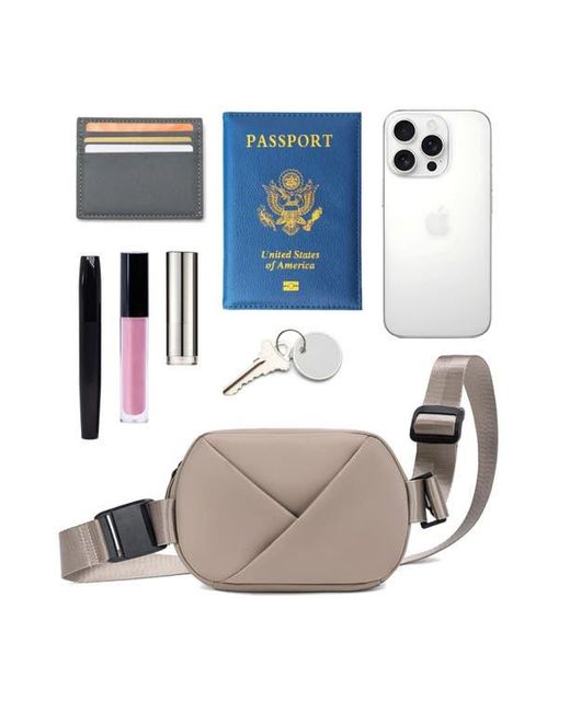 Lux and Nyx Pink Origami Sling Bag And Belt Bag For