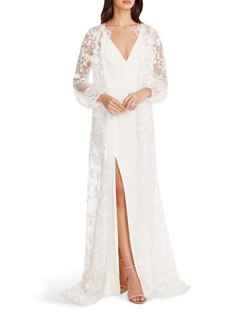 Dress the Population Joss Floral Appliqu Lace Jacket in White | Lyst Dress the Population Joss Floral Appliqu Lace Jacket in White | Lyst