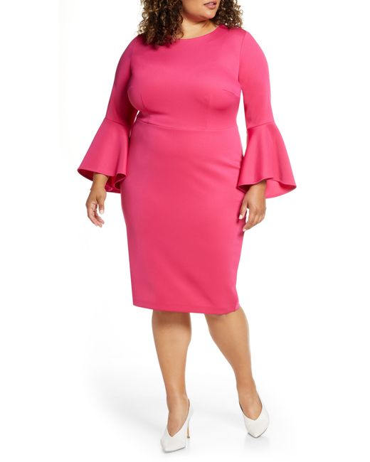 eloquii pink dress