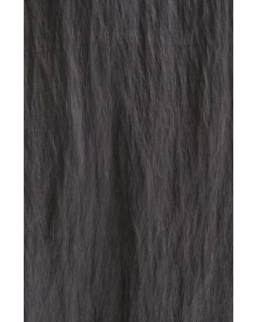 R13 Black Draped Front Button-Up Shirt