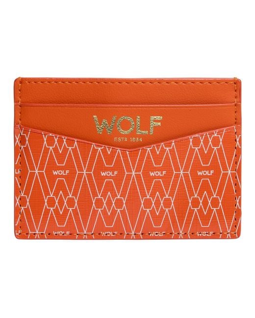 Wolf Orange Signature Cardholder for men