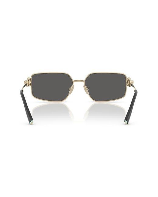 Tiffany & Co Gray 58Mm Rectangular Sunglasses for men