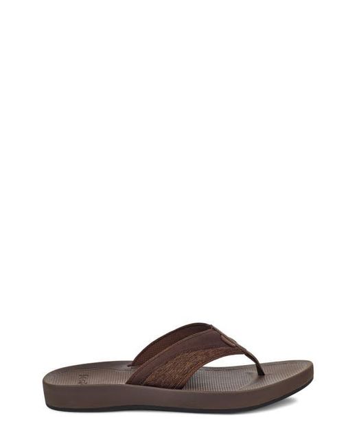 Sanuk Brown Cosmic Seas Water Friendly Flip Flop for men