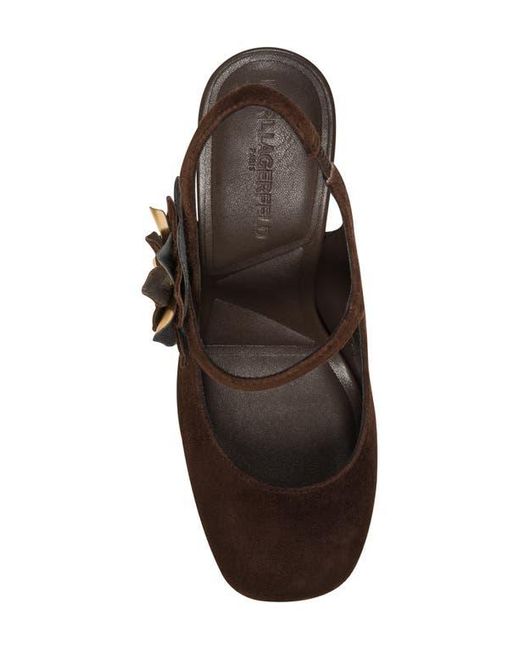 Karl Lagerfeld Black Pierra Slingback Pump