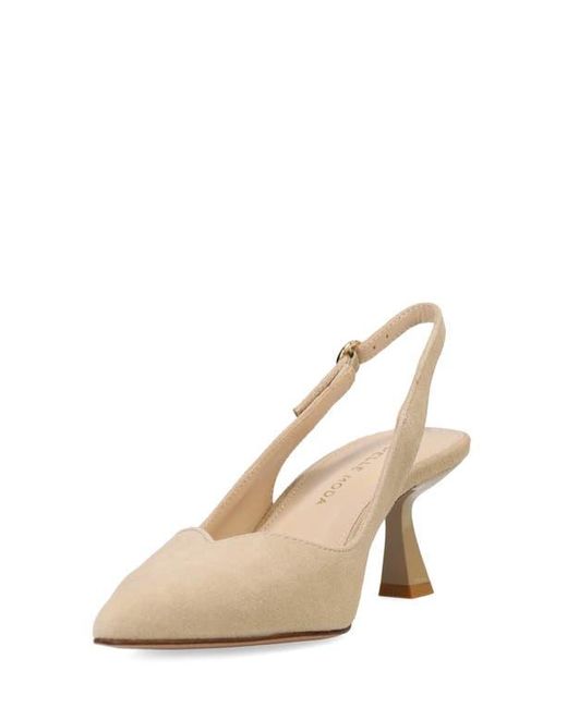Pelle Moda Natural Janah Slingback Pointed Toe Pump
