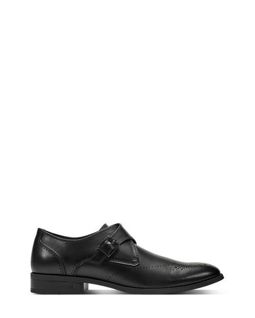 Kenneth Cole Black Cheer One Buckle Monk Shoe for men