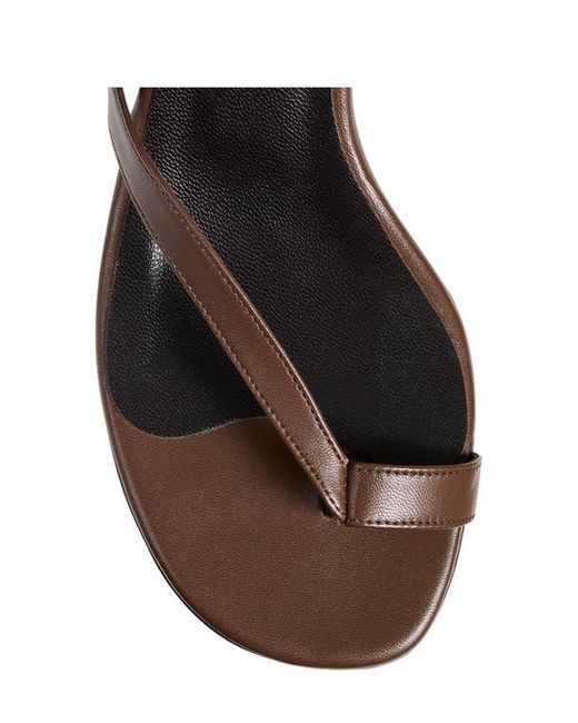 Khaite Brown Aimee Strappy Kitten Heel Sandal