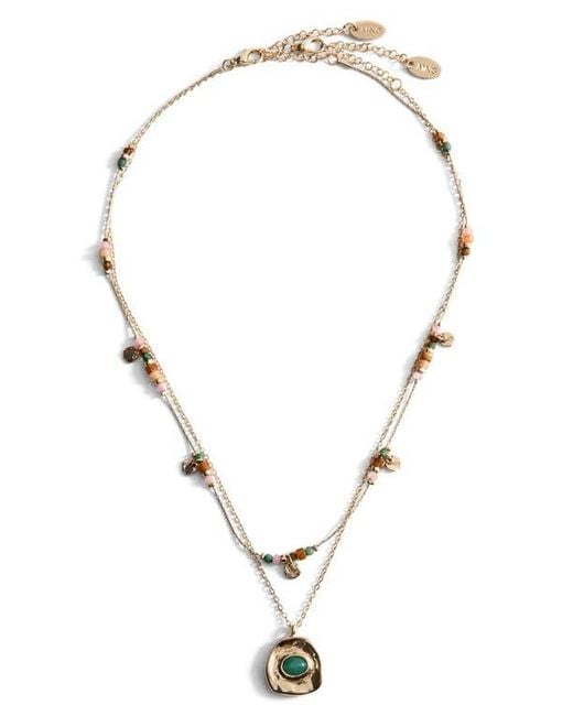 Mango Metallic Mixed Layered Necklace